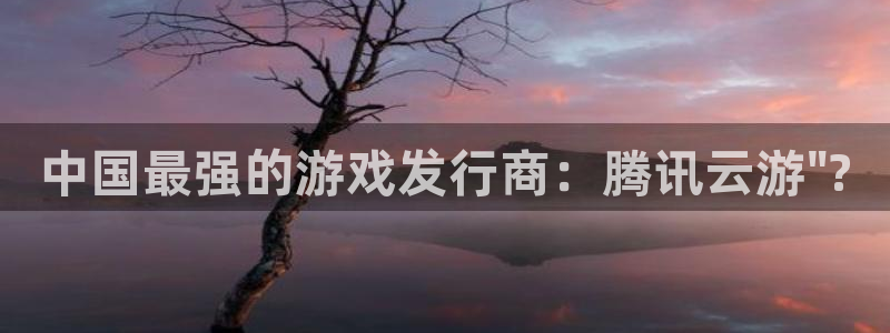 广东亿万28：中国最强的游戏发行商：腾讯云游\