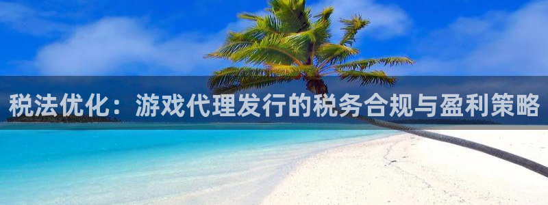 亿万28官网注册平台官网登录：税法优化：游戏代理发行的税务合规与盈利策略